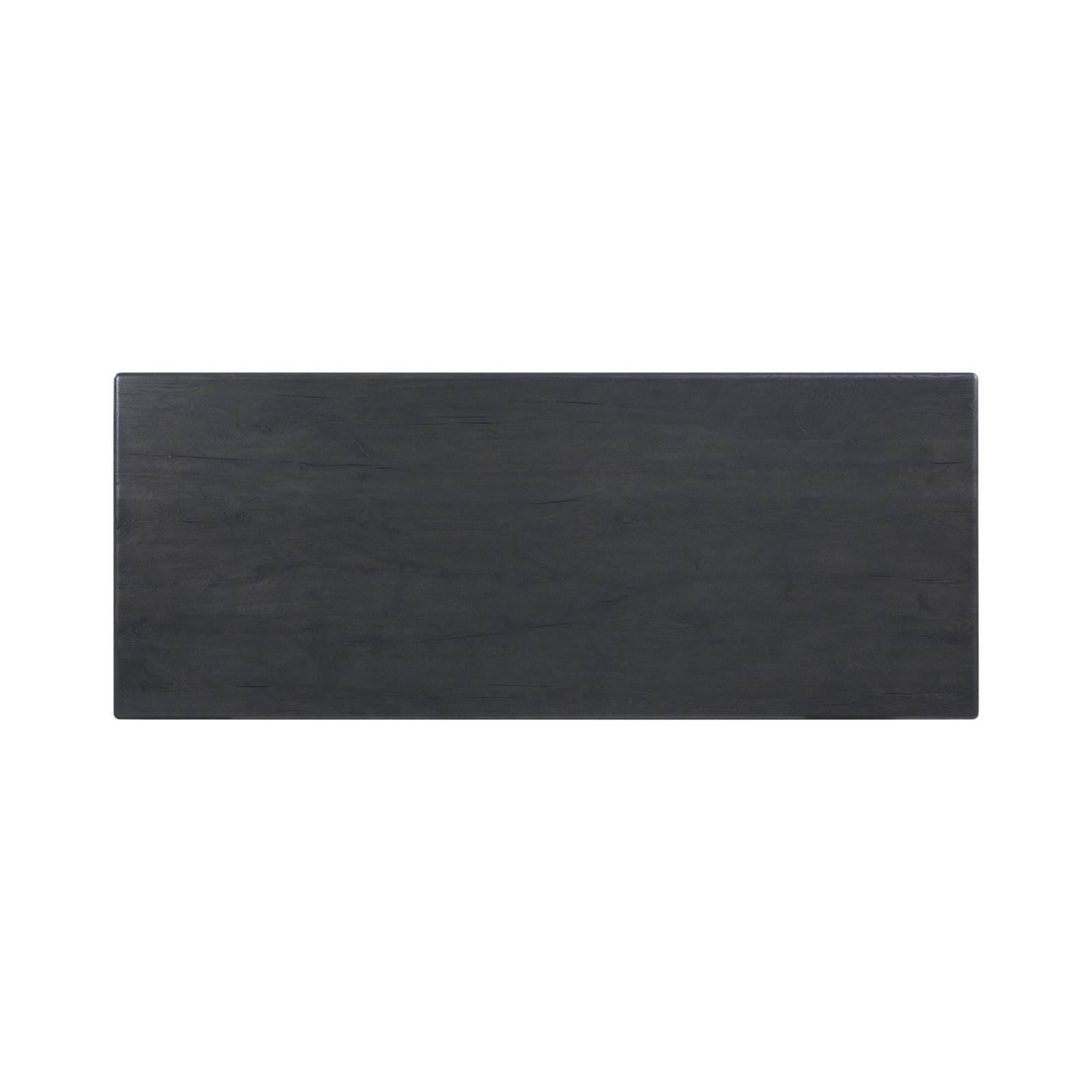 118" Oak Dining Table, Dark Espresso Reclaimed French Oak