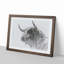 Stone Statue of a Bull in Abstract - Picture Frame Graphic Art Print-55730097-55730096