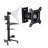 VESA Mount Computer Monitor for PC Mobile Cart Adjustable Fits 10"-32" Screen