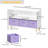 Kids Bookcase And Bookshelf, Multi Shelf With 3 Collapsible Fabric Drawers, Toy Storage Organizer For Bedroom, Playroom, Hallway-1068658679