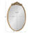 Damiere Metal Oval Mirror-564123496