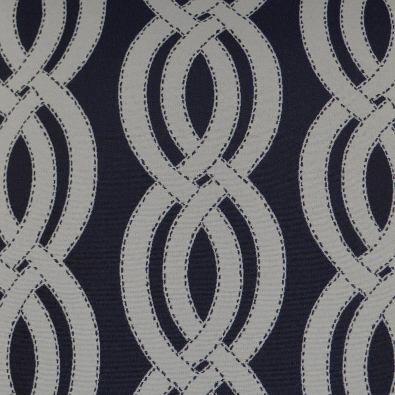 Sea Shore Square Indoor/Outdoor Pillow Cover & Insert, Navy