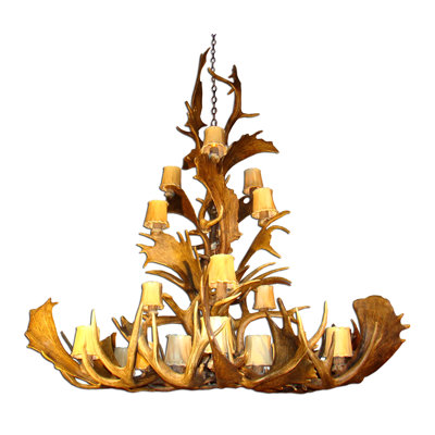Lustre à plusieurs niveaux 15 lumières unique Murley
