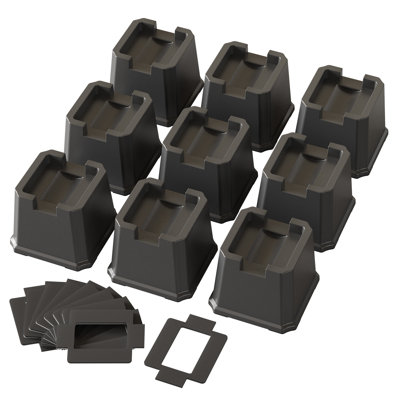 3 Inch Bed Risers Set of 9 for Wheels