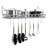 Wall Mounted Silver Pot Rack