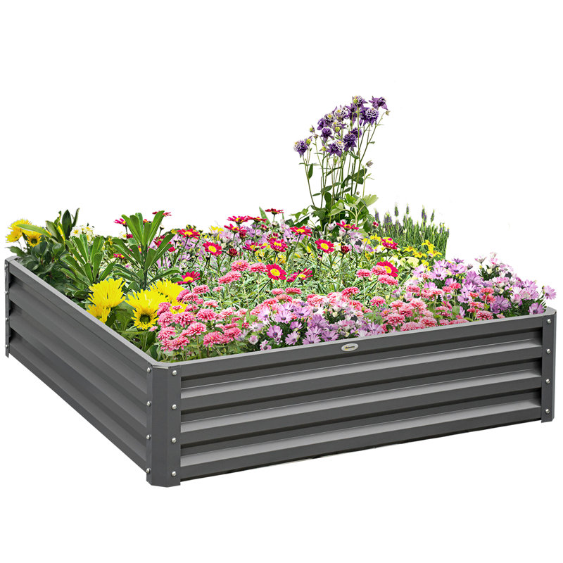 Brebner Metal Planter Box, 30cm H x 120cm W x 120cm D
