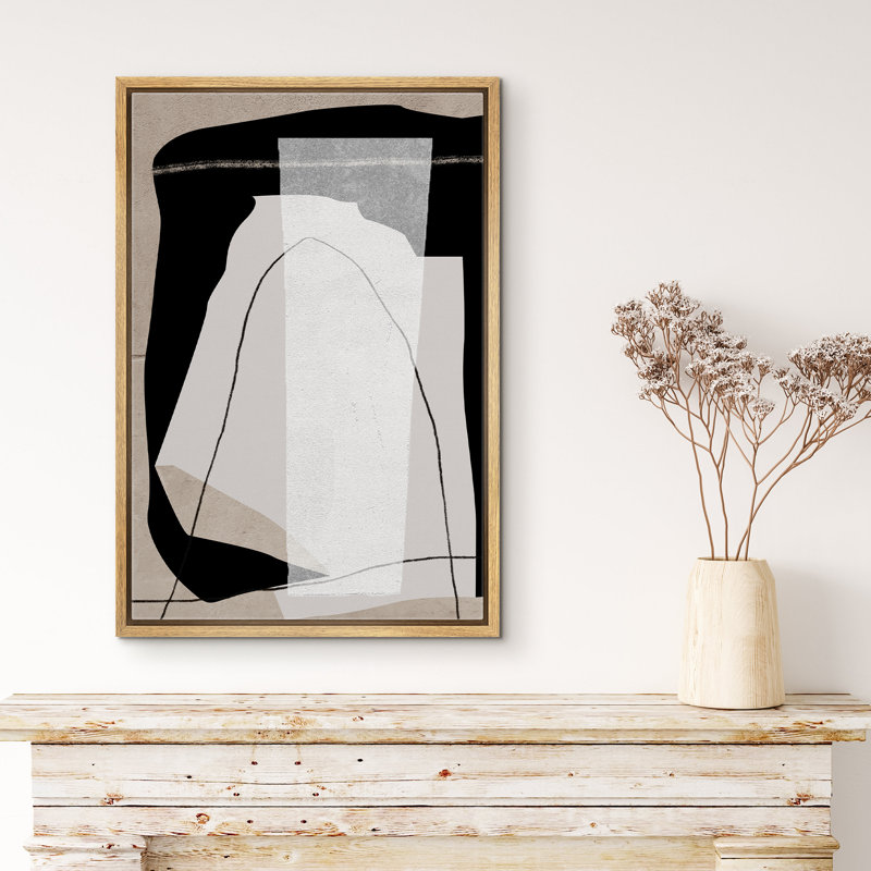 Reproduction d'art encadré sur toile Mid Mid Century, L 24 po x H 36 po, Naturel