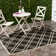 Kellogg Hooked Black/Beige Indoor/Outdoor Rug