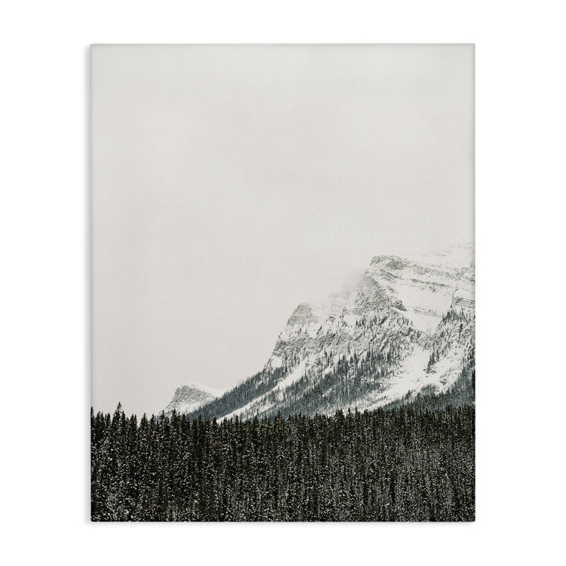 «Distant Snowy Peaks», art mural sur toile par Justine Milton, H 48 po x l 36 po