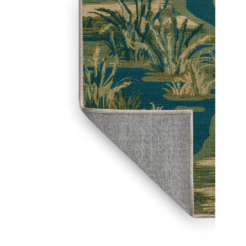  Tapis bord de mer lavable, Rond 6 pi