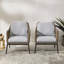 Chaise de patio avec coussins Rolph
