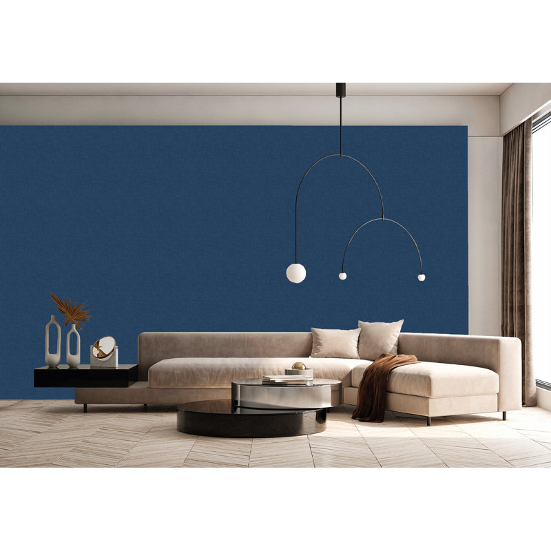 Papier peint texturé non tissé Celestial Pi., Bleu