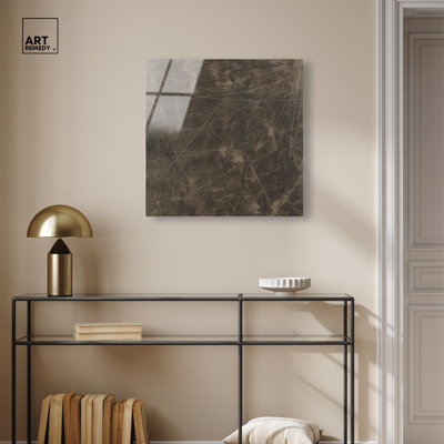 Décoration murale de bureau en acrylique Brown Scuff I par Art Remedy, prête à être suspendue, 24 x 24
