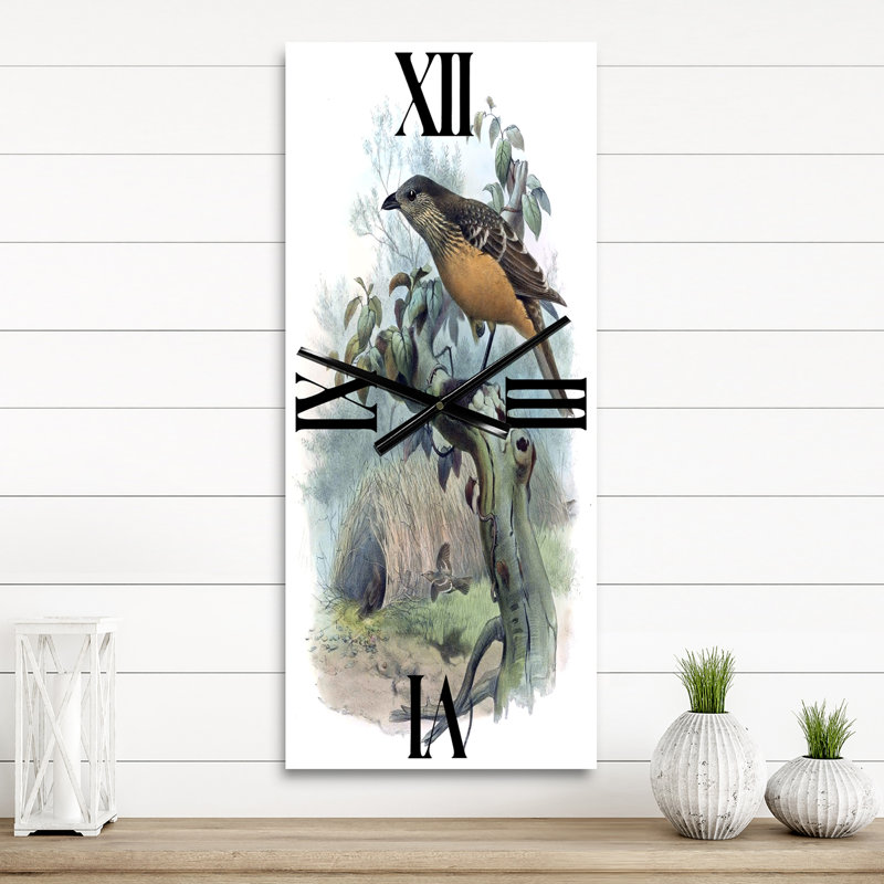Une monographie des oiseaux du paradis - Horloge murale traditionnelle, Petit