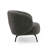 Jura Foam Upholstered Solid and Manufactured Wood Frame Lounge Chair with Gold Metal Legs-323448915