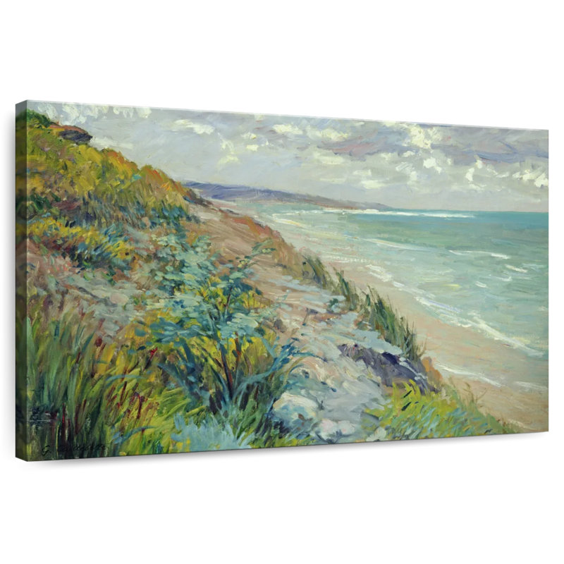 Falaises Gillard au bord de la mer à Trouville, H 30 po x l 45 po