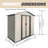 Outdoor Garden Shed 5Ftx3Ft, Apex Roof, Tool & Equipment Storage, White-119290794-119290795