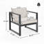 Fauteuil d'extérieur en aluminium pour patio