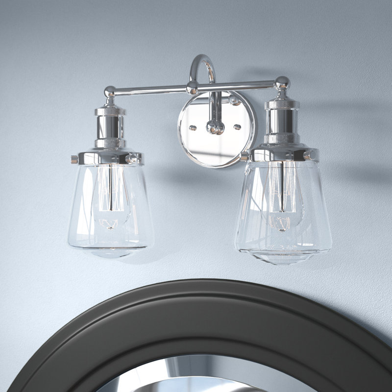 Éclairage pour salle de bain 2 lumières Claremore, Chrome chrome