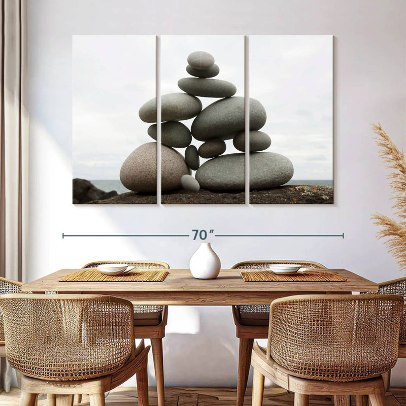 Kerrick Balanced Stone Stack, 36" H x 57" W