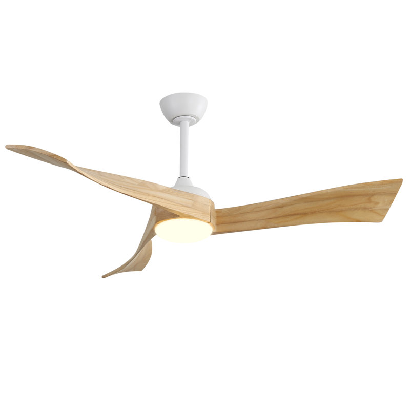 Kemp 52'' 3 - Blade Classic Propeller Ceiling Fan with Remote Control and LED Light Kit Included