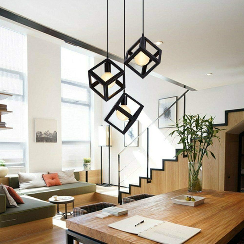3 - Light Black Geometric Pendant