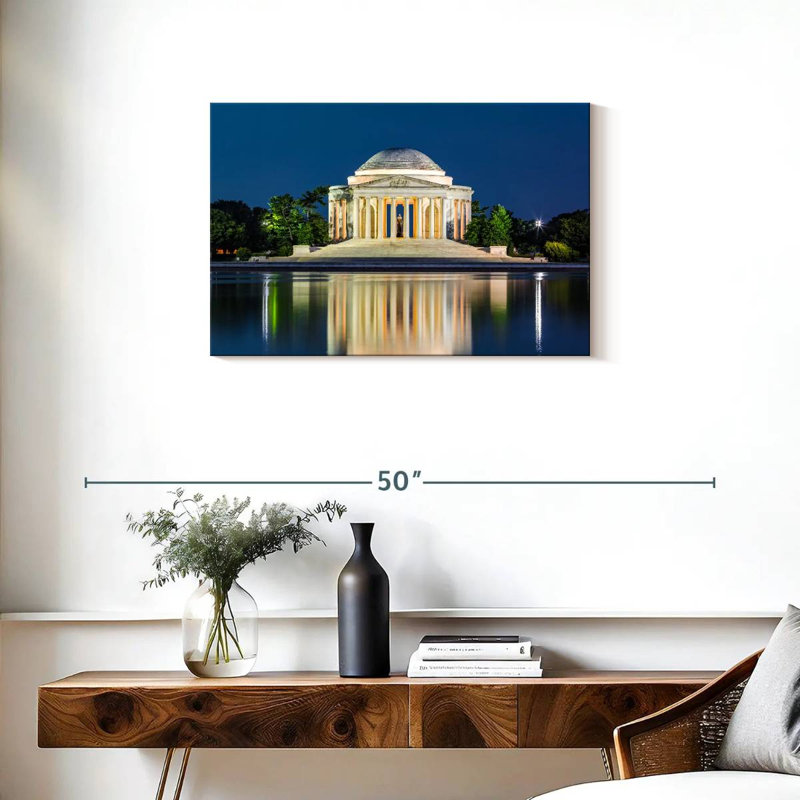 Lilie The Jefferson Memorial, H 20 po x l 30 po