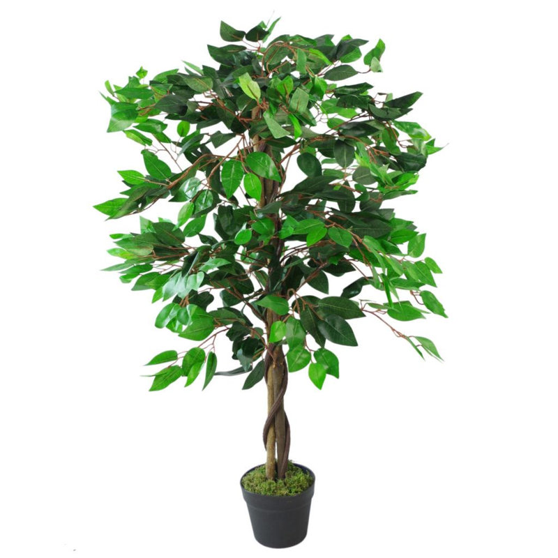 110 cm H Faux Palm and Foliage Tree Plant in Plastic Pot Liner