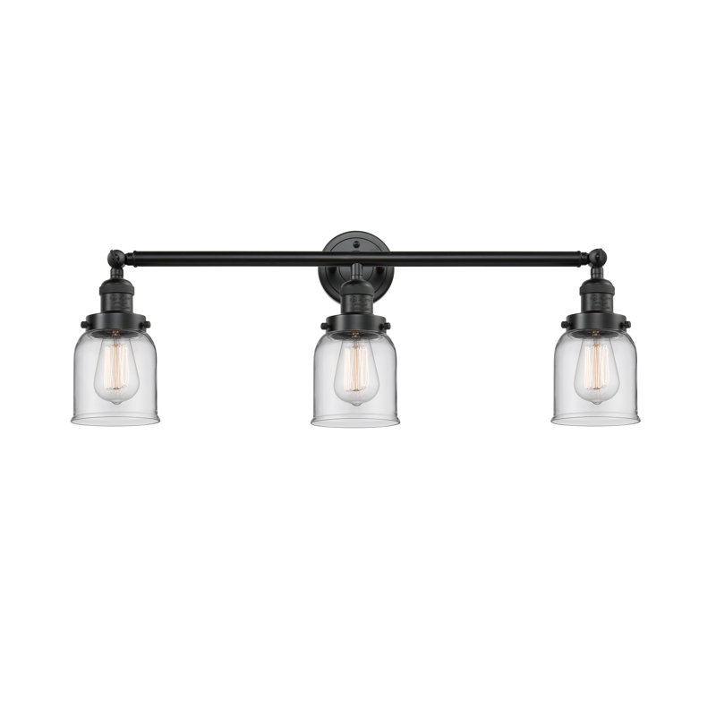Dominica 3 - Light Dimmable Vanity Light, Oil Rubbed Bronze, Clear
