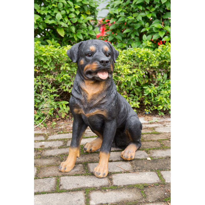 Rottweiler Sitting Statue