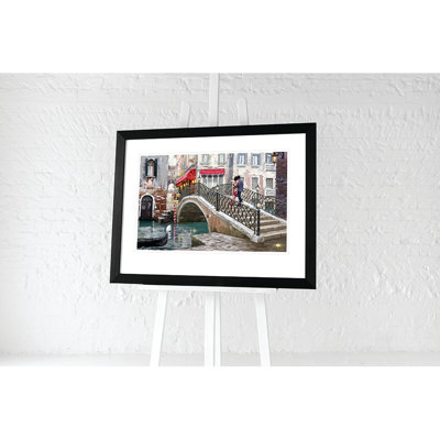 Venice Bridge 1 Piece Single Picture Frame Wall Art
