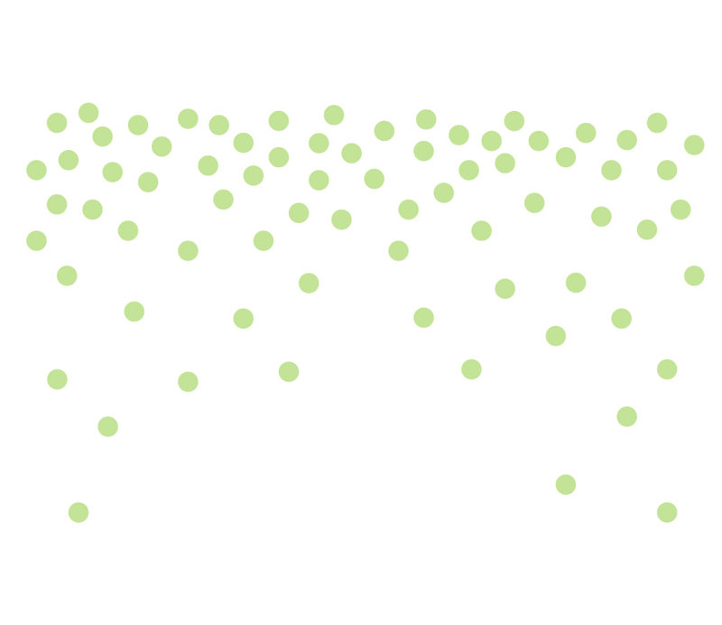 Adhésif décoratif à pois, Tarte à la lime, H 24 po x l 39 po x P 0,01 po