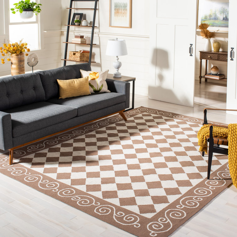 Brayton Hand Hooked Wool Pile Geometric Rug