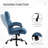 Vinsetto Big And Tall Office Chair With Wide Seat, Executive Computer Chair With Adjustable Height, Swivel Wheels And Linen-544362490