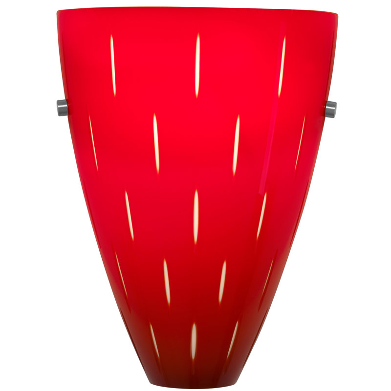Appliquee à bras 1 lumières Firefly, Rouge / Blanc