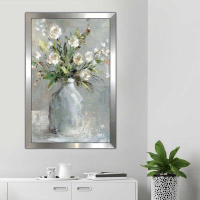 « country bouquet i », reproduction de peinture à l’huile encadrée