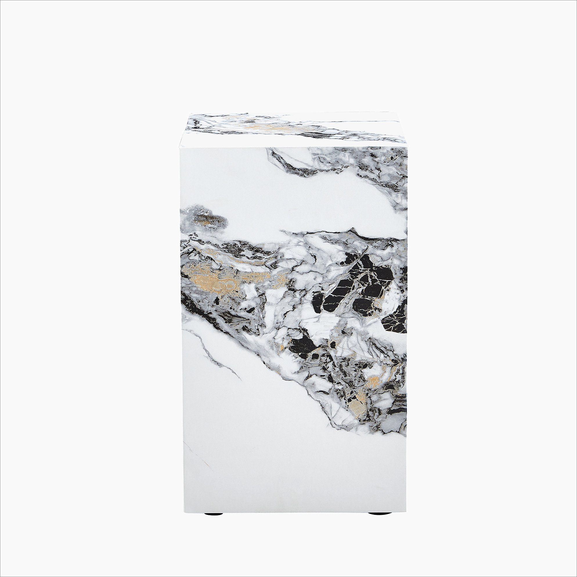 Wrought Studio™ Modern White MDF + Sticker Material, Cube Fashion ...