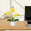 Orchidée phalaenopsis en soie dans un vase, véritable arrangement de fleurs artificielles réalistes pour la décoration de mariage à domicile-536544206