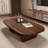 Nut-brown Solid Wood Rectangular Coffee Table-912393453