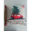 Housse de coussin à motif de voiture antique, décoration des Fêtes