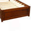 Structure de lit simple en bois avec lit gigogne et lit gigogne-162609142