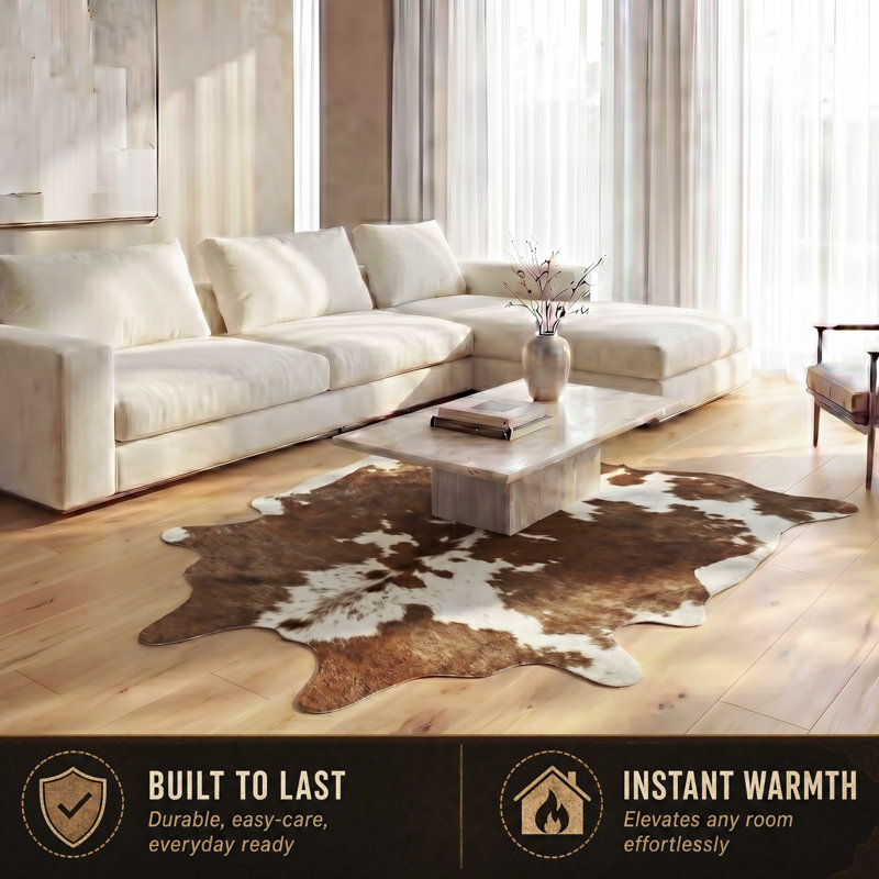 Charline Performance Cowhide Animal Print Indoor Rug