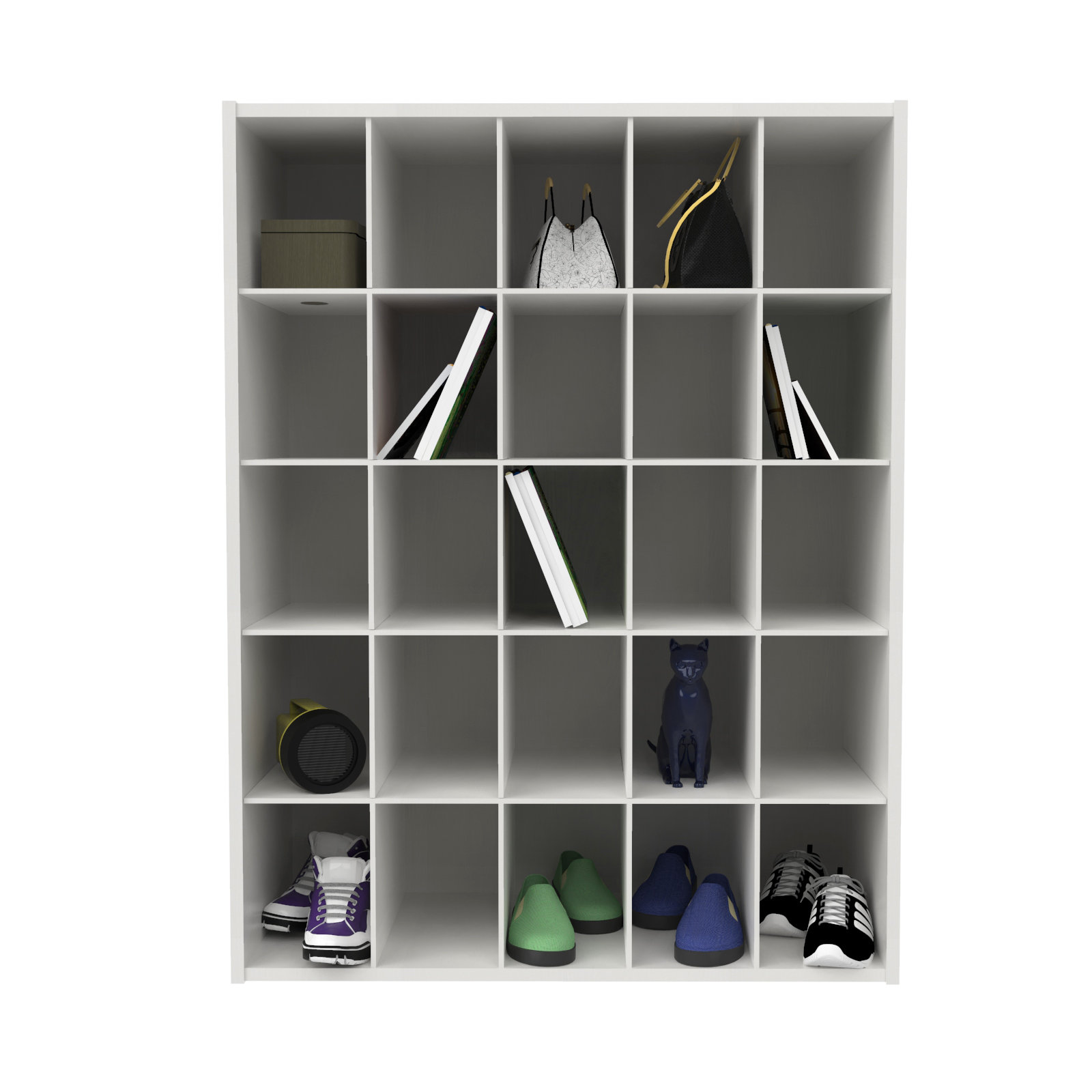 Stackable Organizers 12 Pair Shoe Rack, White