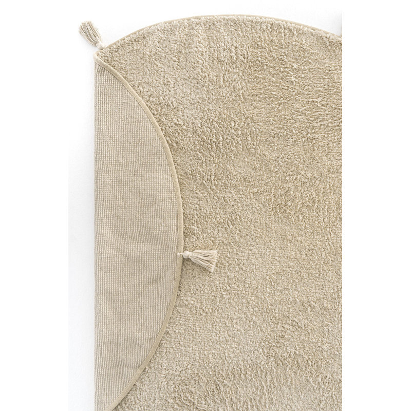 Round Rawa Solid Colour Cotton Machine Made 47.24cm X 47.24cm Indoor / Outdoor Area Rug