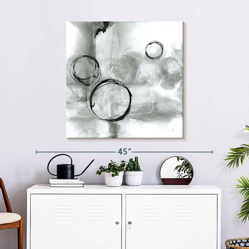 Full Circle I Gray, 30" H x 30" W
