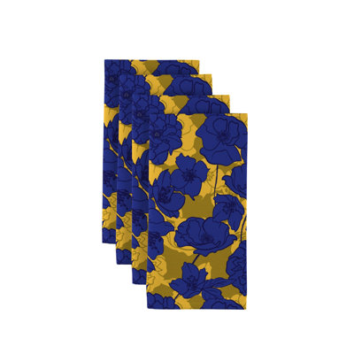 Kaiden Polyester Floral Square Napkin
