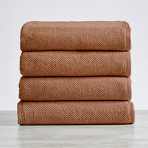 HILLFAIR 4 Pack Cotton Bath Towels Set- 600 GSM 100% Combed Cotton Bath  Towel Se