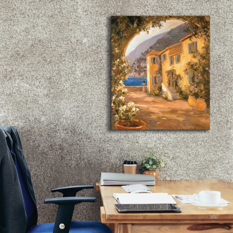  «Scenic Italy 8» par Allayn Stevens, art mural sur toile, H 30 po x l 26 po