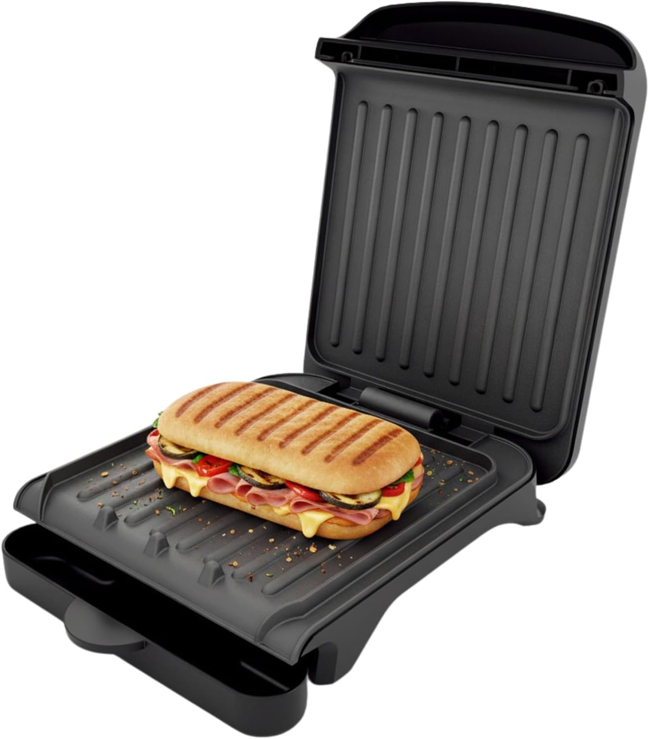 OVENTE 2-Serving Electric Indoor Grill & Panini Press with Easy Clean ...