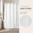 Cubic Hookless Extra Long Shower Curtain Polyester-27054178